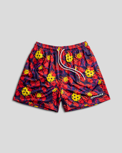 Pickleball Burnings Rose Shorts - Banger Pickleball S [28"-34"] Burning Rose Mesh Short